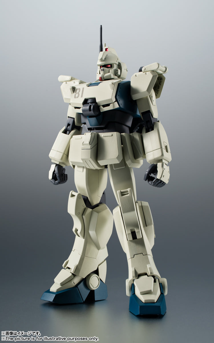 Bandai's Robot Damashii (SIDE MS) Action Figure - RX-79(G) Ez-8 Gundam Ez-8 Version Animated Style