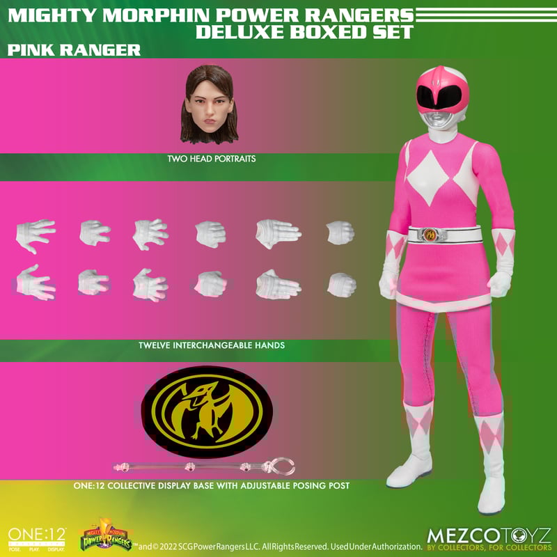 Mezco One:12 Collective Premium Mighty Morphin Power Rangers Deluxe Boxed Figure Set