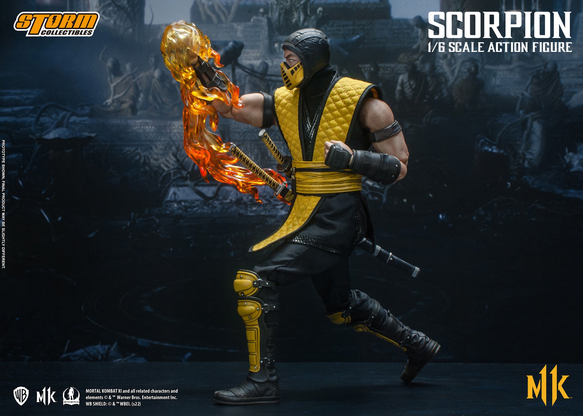 Storm Collectibles 1/6 Scale Mortal Kombat Scorpion Action Figure - High - Quality Collectible Toy