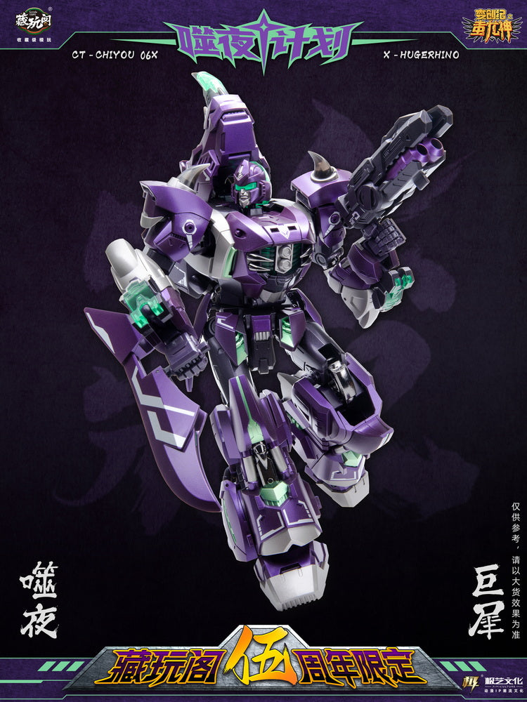 Cang Toys CT - CHIYOU 06X Super - Sized Transforming Rhino Robot Toy
