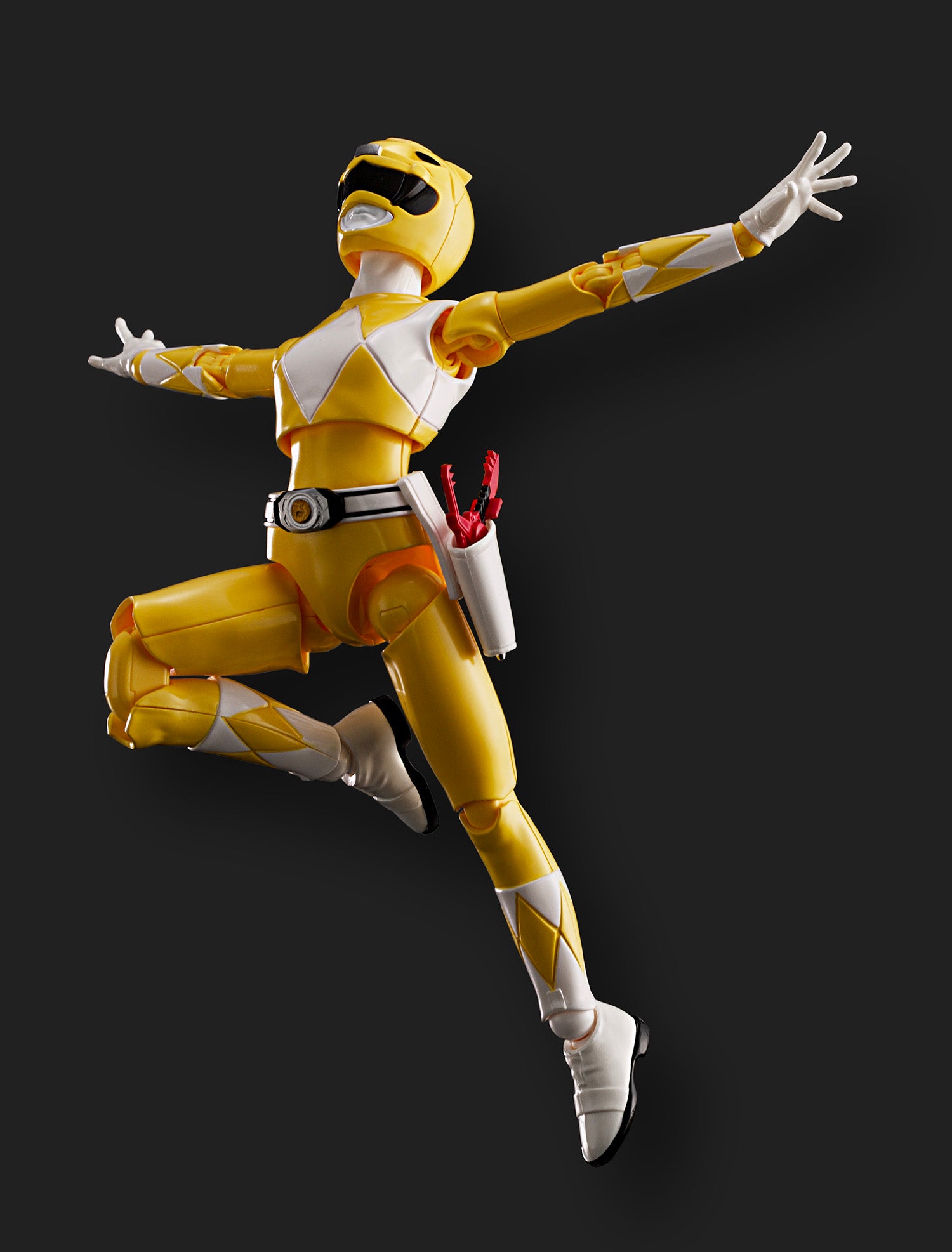 Flame Toys Pre - painted Plastic Model of Power Rangers Furai Yellow Ranger