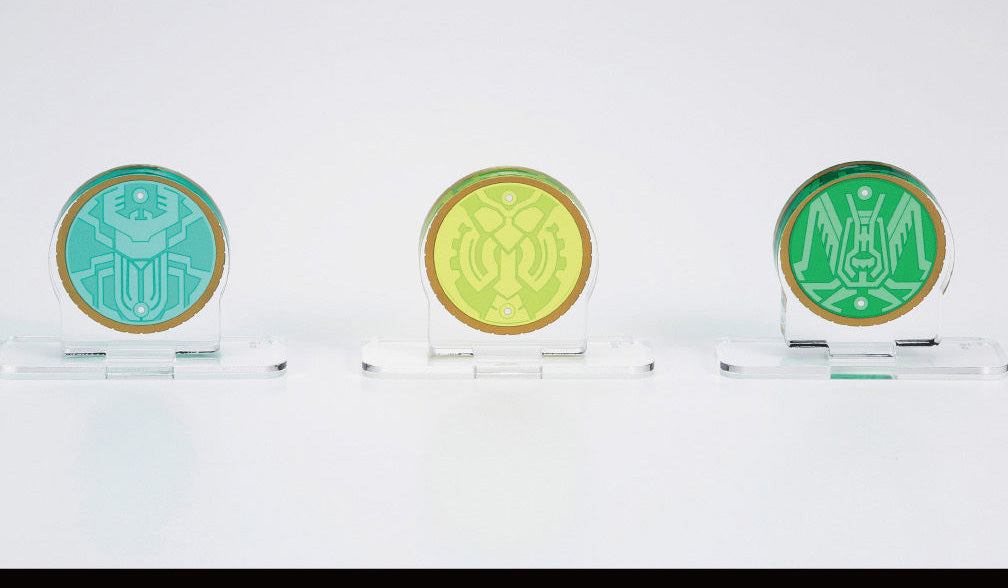Acrylic Logo Display Set for OOO GataKiriBa Combo Core Medals