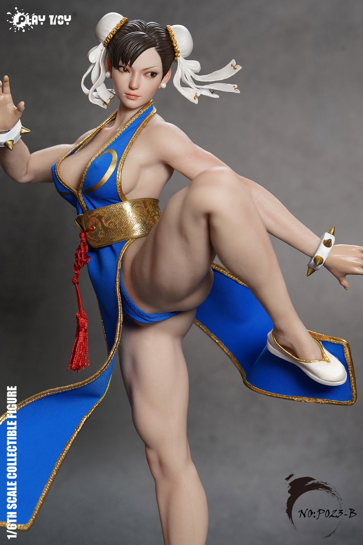 Pre - order Playtoy P023B Blue Chun - Li 2.0 Female Action Figure
