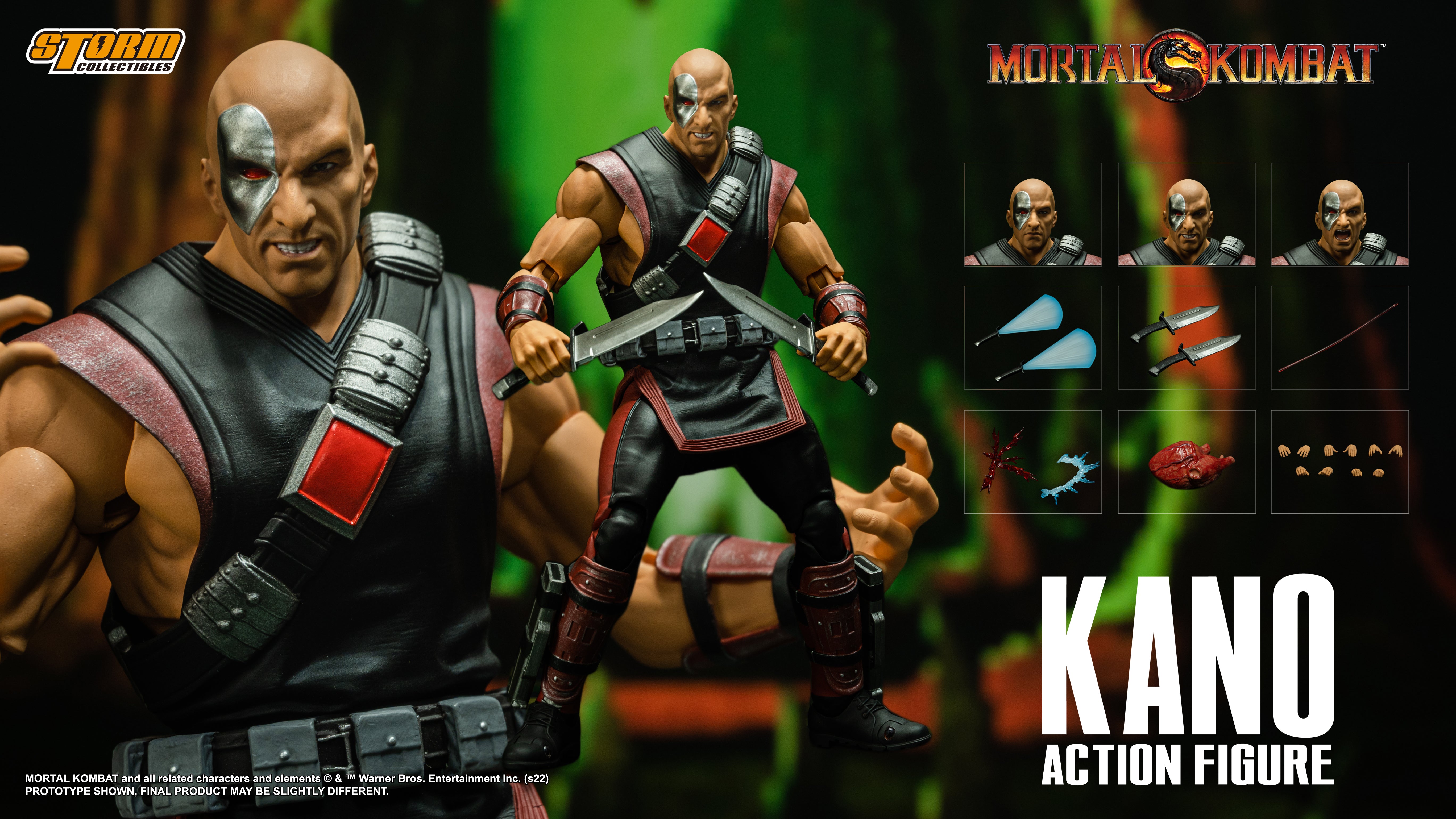 Kano Mortal Kombat Storm Highly-Detailed Collectible Action Figure
