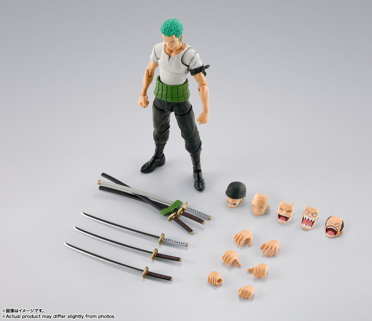 Pre - Order Bandai S.H.Figuarts Action Figure of Roronoa Zoro from 'One Piece' in the 'Romance Dawn' Saga