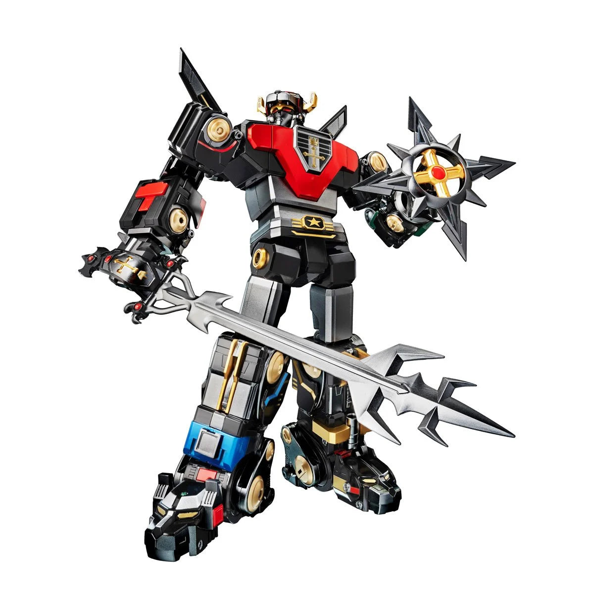 ROBO-DOU Black and Gold Edition Voltron Action Figure - Classic Combinable Mecha