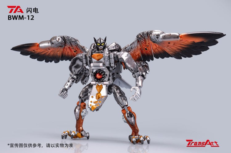 TransArt BWM-12 Lightning: Adult-Collector's Transformable Robot to Winged Wolf Toy