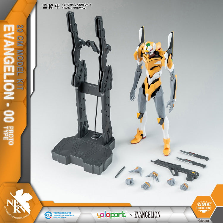 Yolopark High - Quality Evangelion AMK Series EVA - 00 Prototype Plastic Model Building Kit for Fans