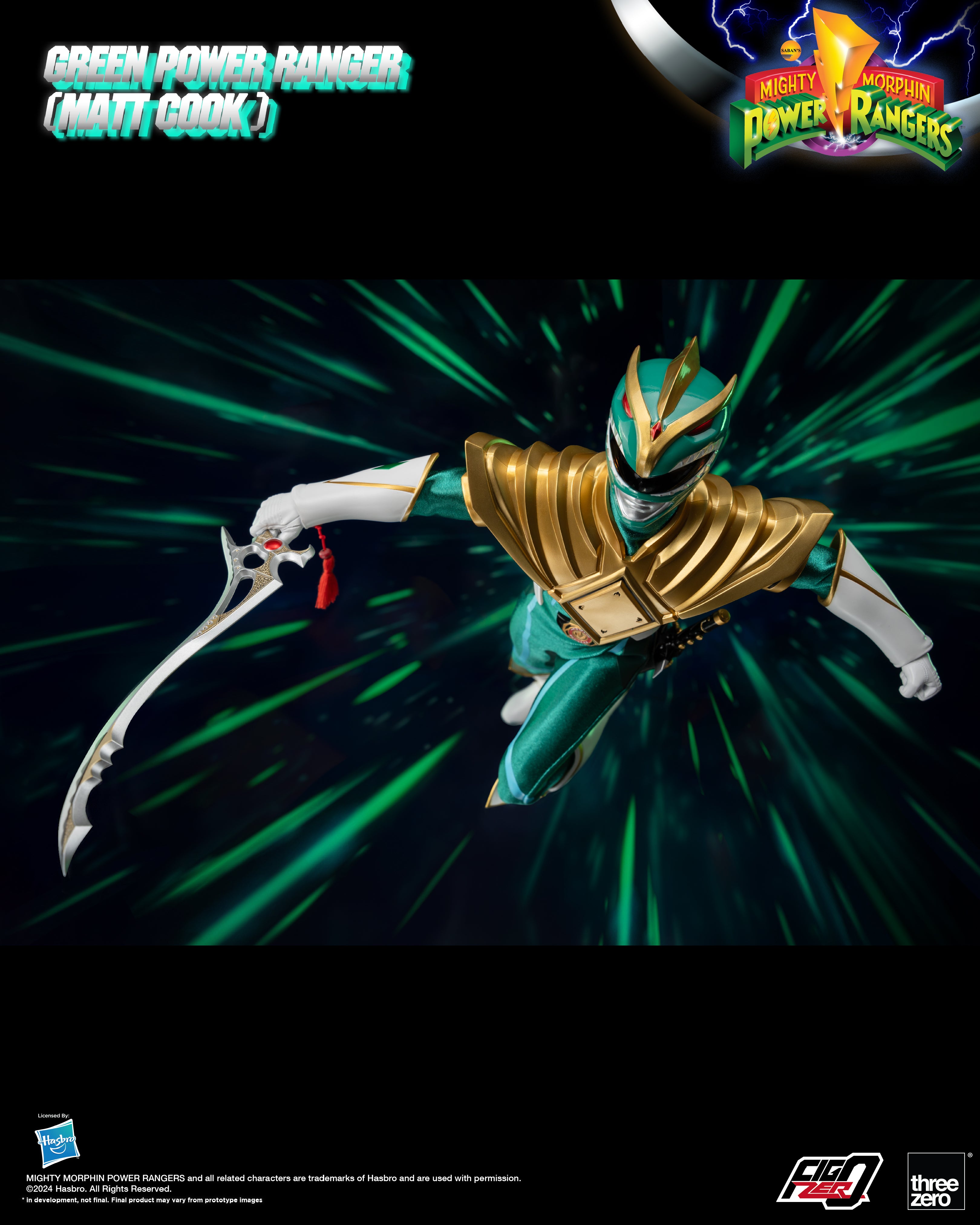 FigZero 1/6 Scale Mighty Morphin Green Ranger Matt Cook Version Toy