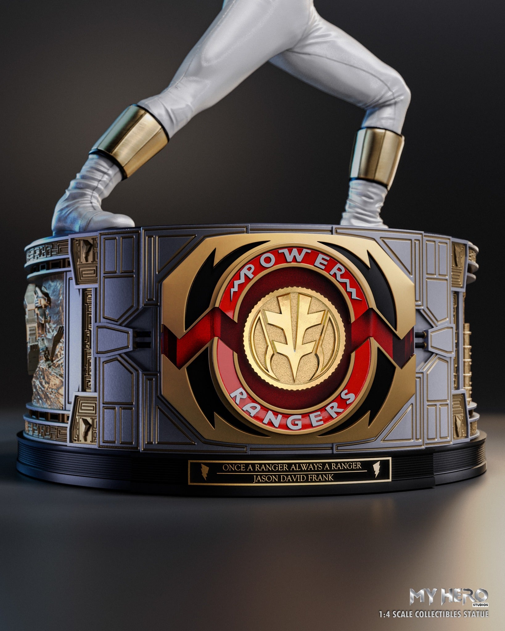 My Hero Studios 1/4 Scale White Ranger Tribute Series Collectible Statue