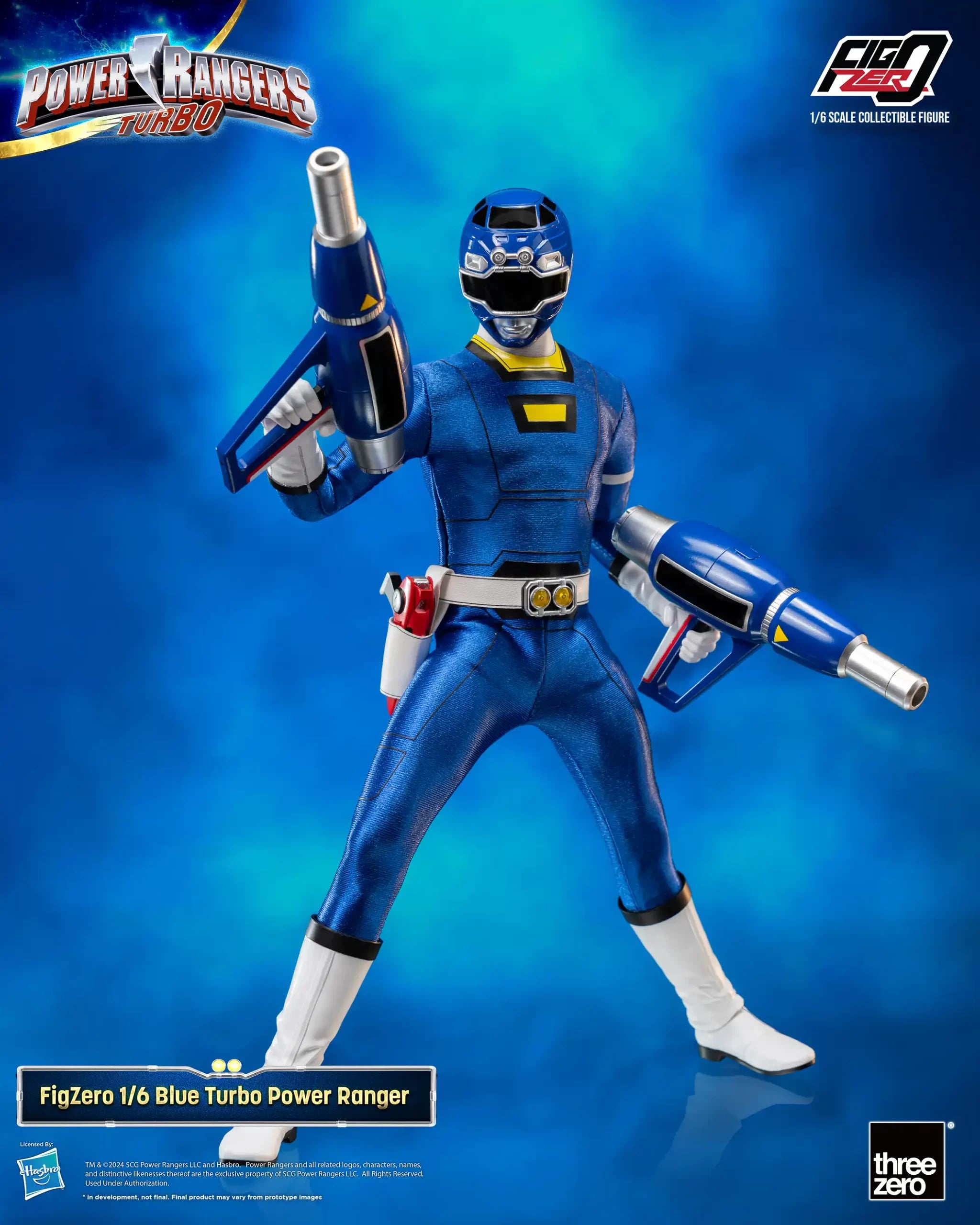 FigZero 1/6 Scale Blue Turbo Ranger - An Authentic Power Rangers Turbo Collectible