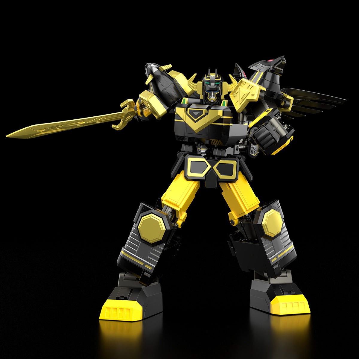 Exclusive Black Version of Shokugan Modeling Project GingaiOh from the 90s