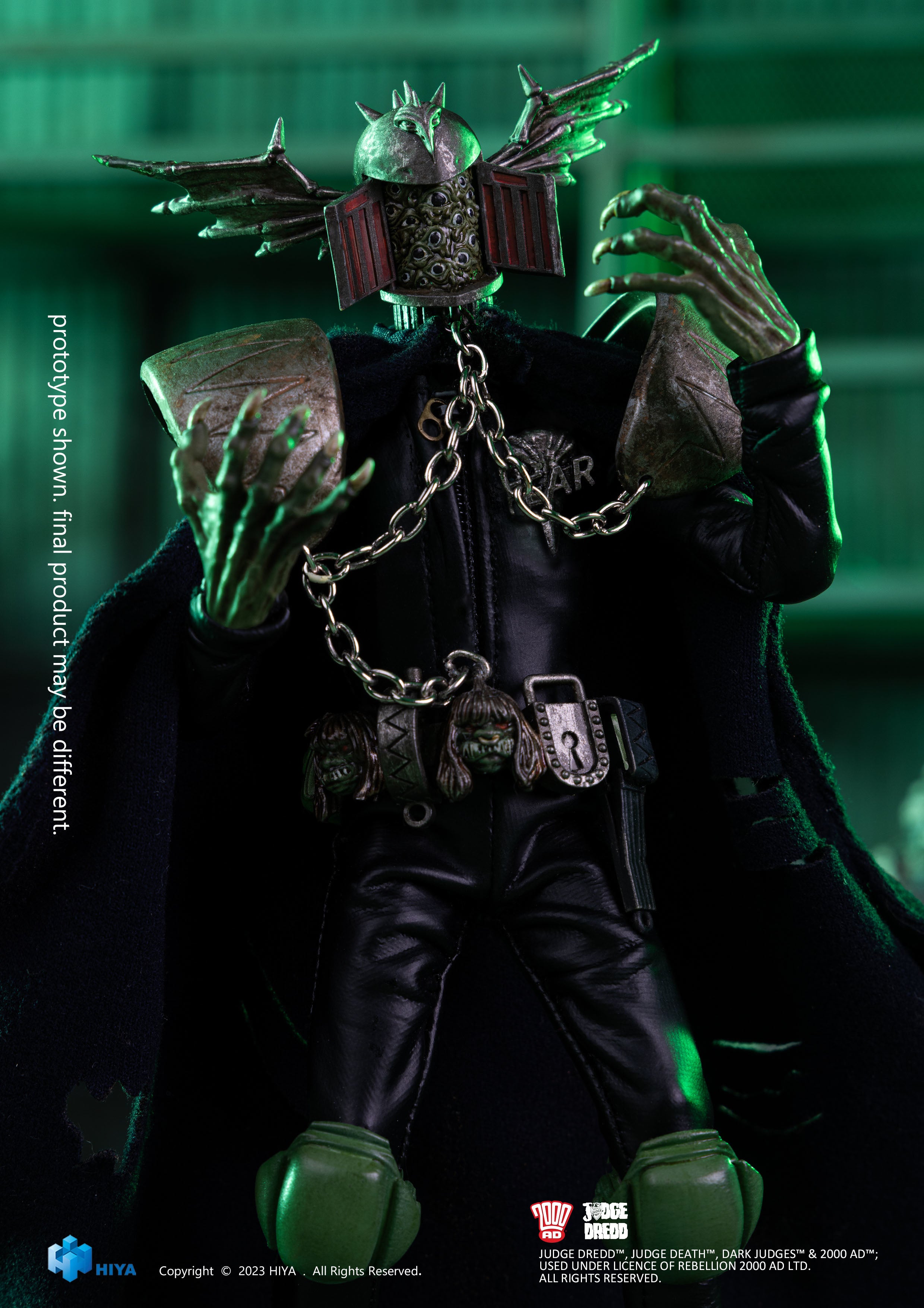 HIYA Toys' 1:12 Scale Exquisite Super Judge Fear Action Figure - Judge Dredd Collectible