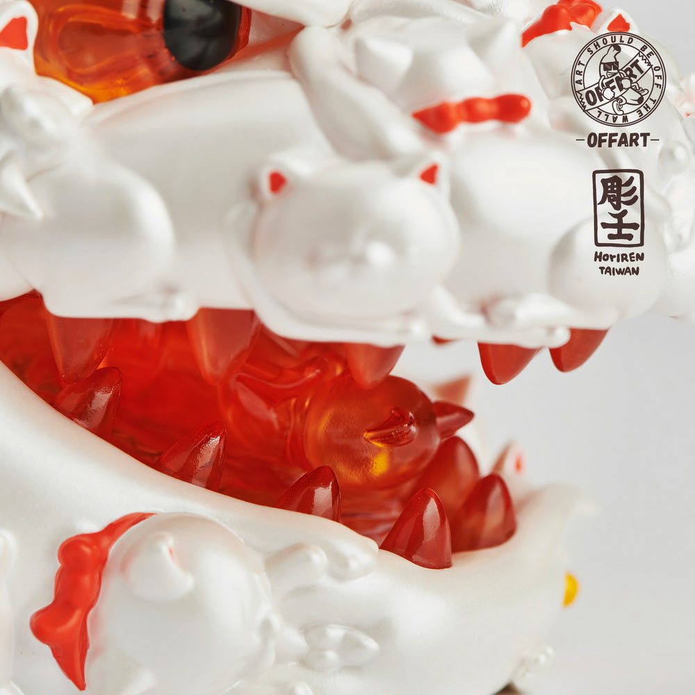 Pre - order Hundred Cats Red Lotus Lucky Mini Edition 5 - inch Vinyl Figure