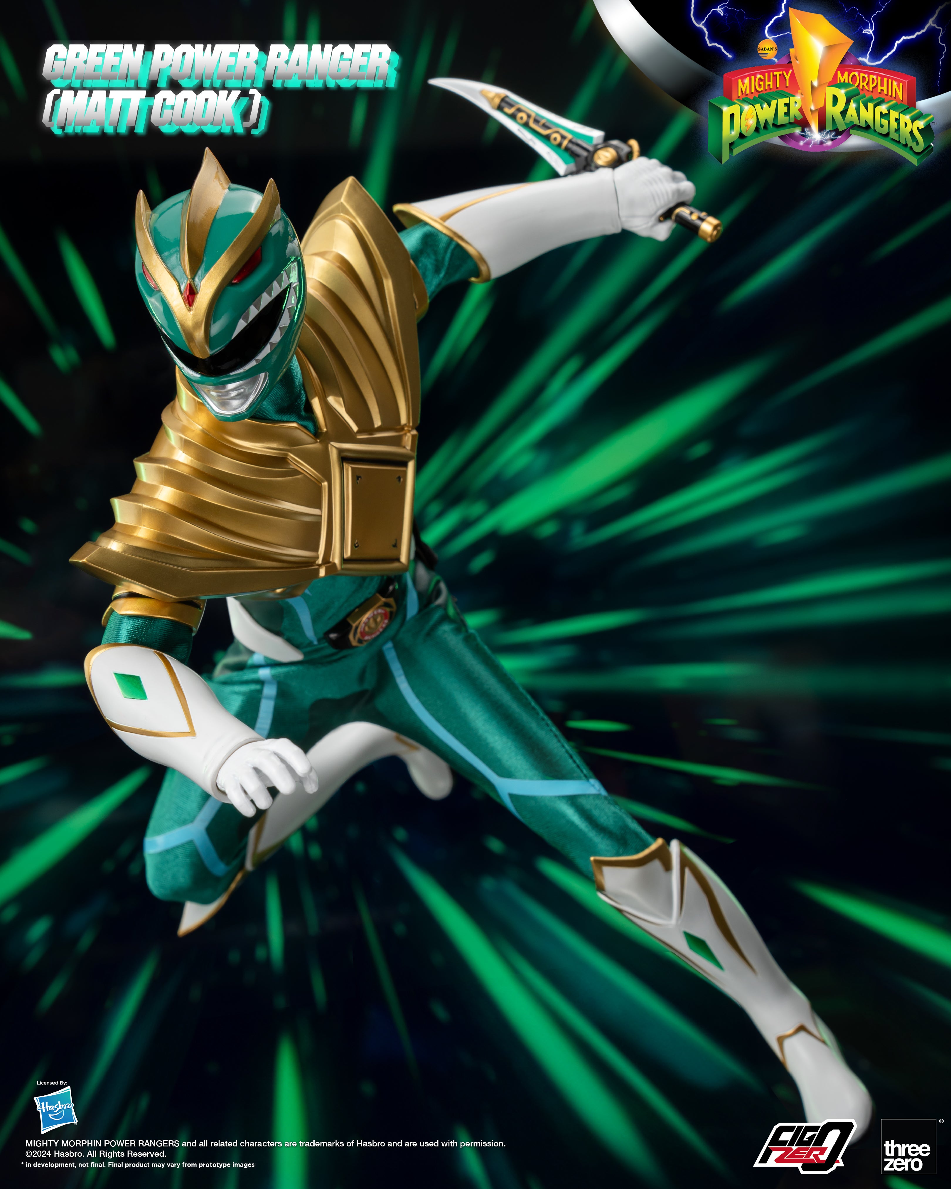 FigZero 1/6 Scale Mighty Morphin Green Ranger Matt Cook Version Toy