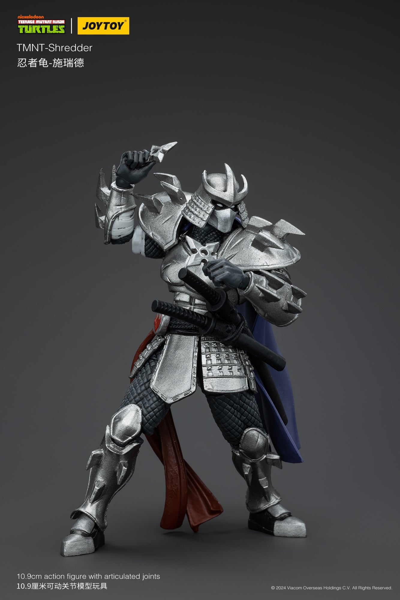 JoyToy 1/18 Scale Action Figure of Teenage Mutant Ninja Turtles' Shredder