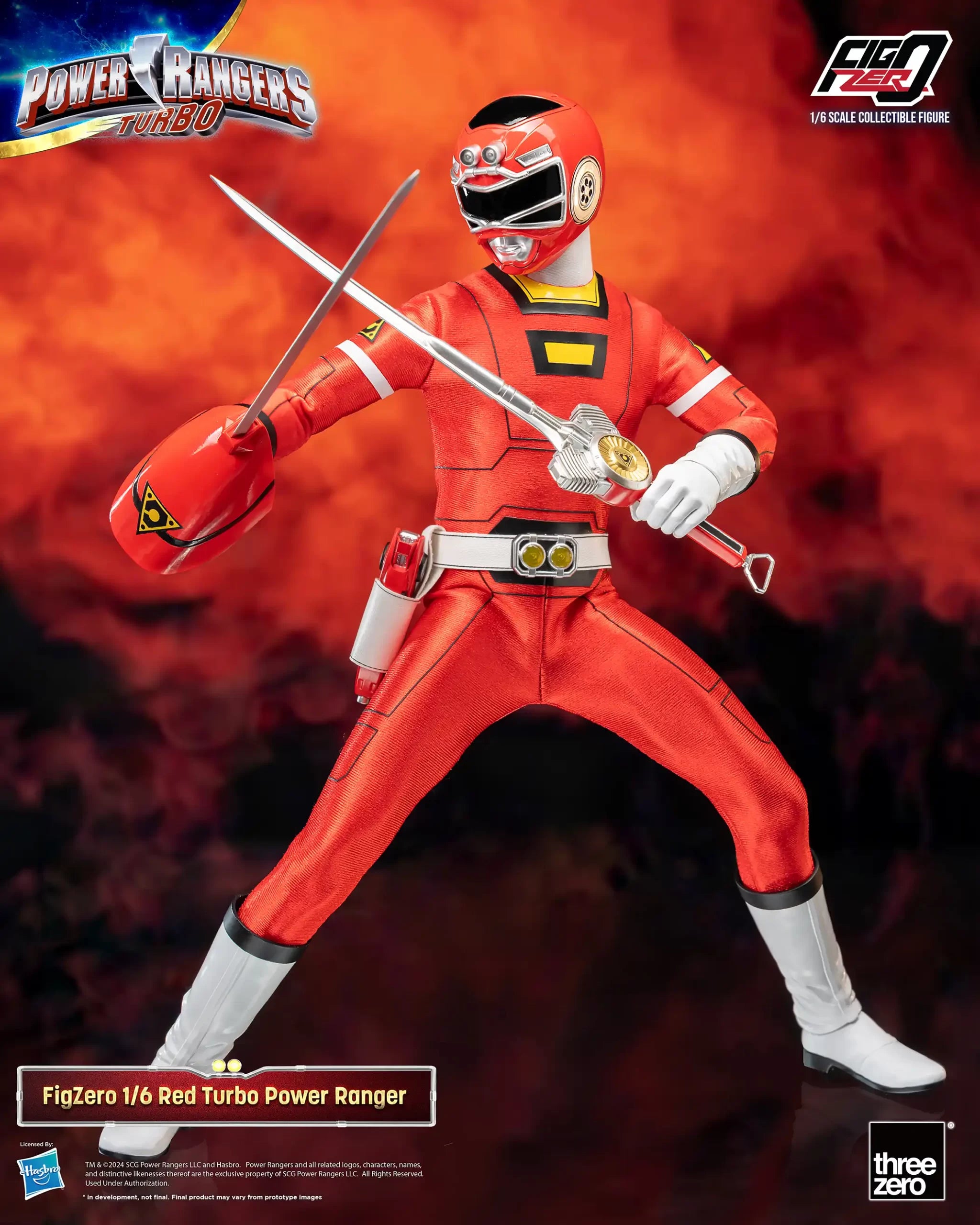 Pre - Order FigZero 1/6 Scale Collectible Figure of Red Turbo Ranger from Power Rangers Turbo