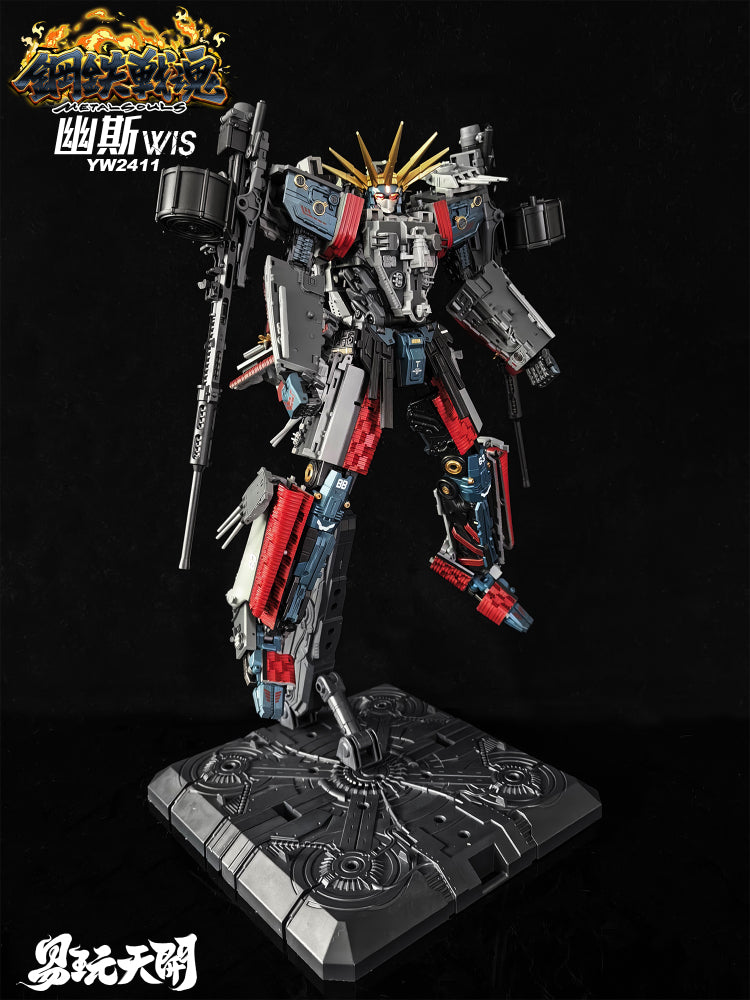 ToysEasy YW2411 WIS Ghost - Transformable Action Figure from Metal Soul Series Inspired by Iowa - class Battleship