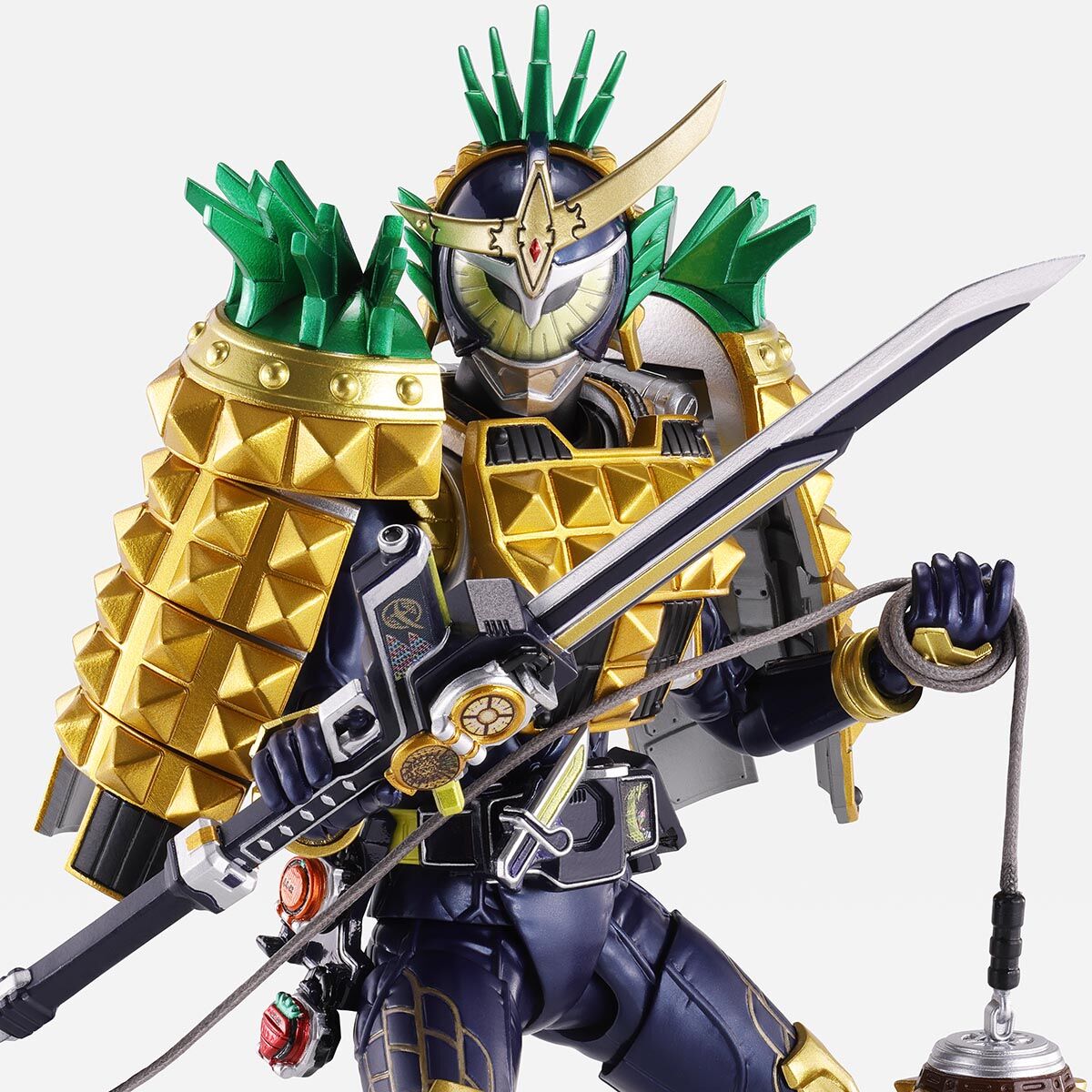 SH Figuarts Shinkocchou Seihou Action Figure Kamen Rider Gaim Arms Change Set Featuring Pineapple and Strawberry Arms