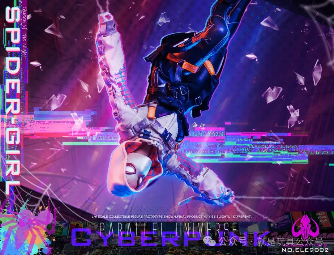 1/6 Scale Elephant Toys Cyberpunk Spider - Girl Collectible Figure