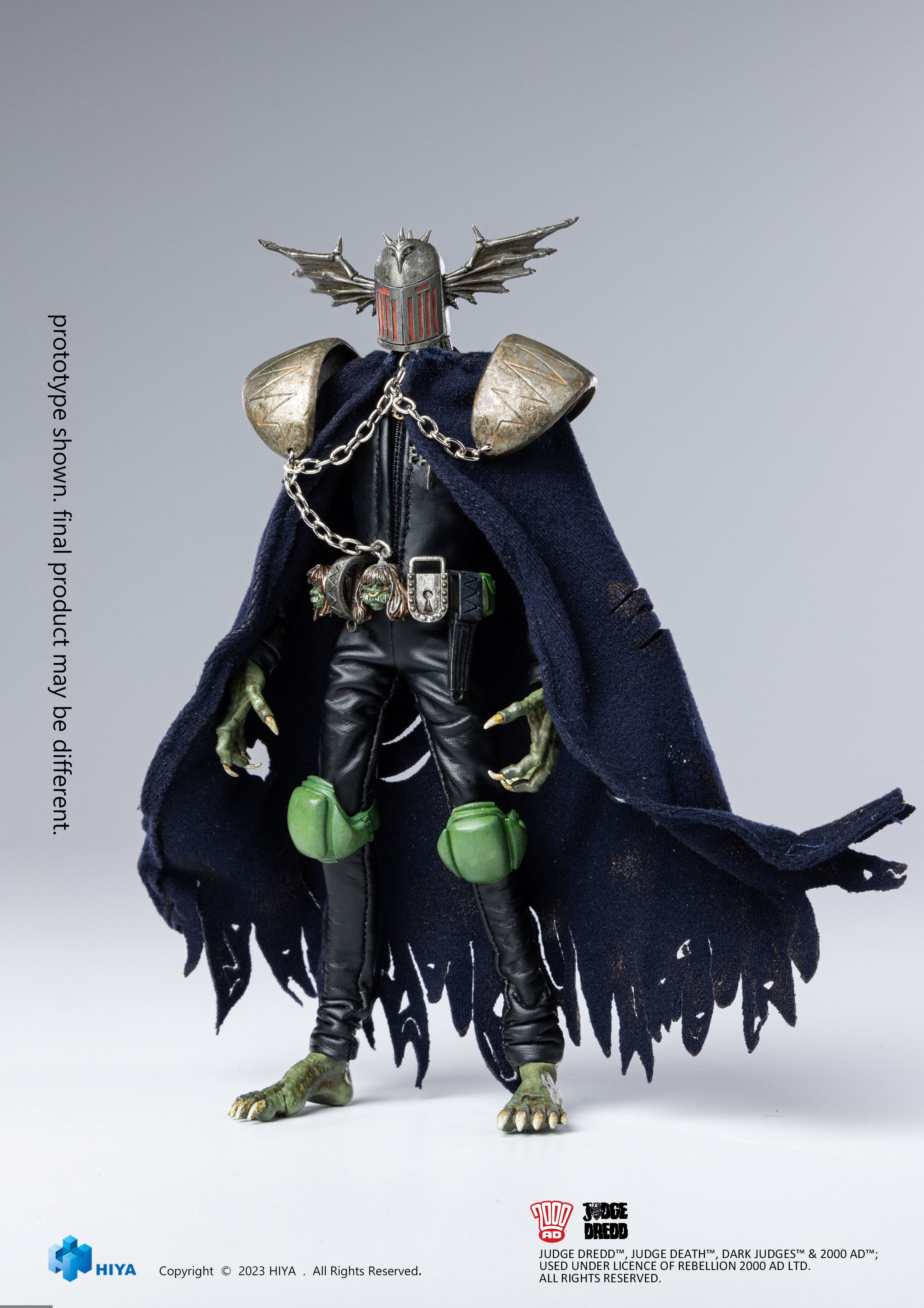 HIYA Toys' 1:12 Scale Exquisite Super Judge Fear Action Figure - Judge Dredd Collectible