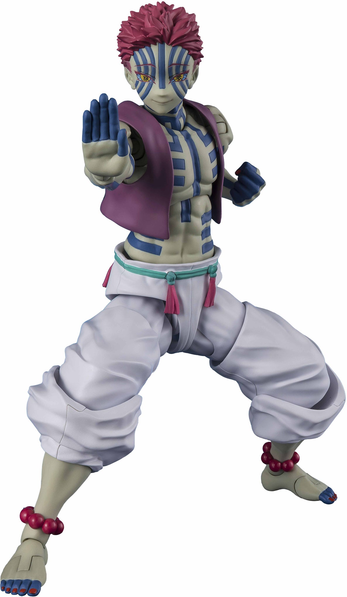 Pre - order Bandai's SH Figuarts Action Figure of Akaza from Demon Slayer: Kimetsu no Yaiba