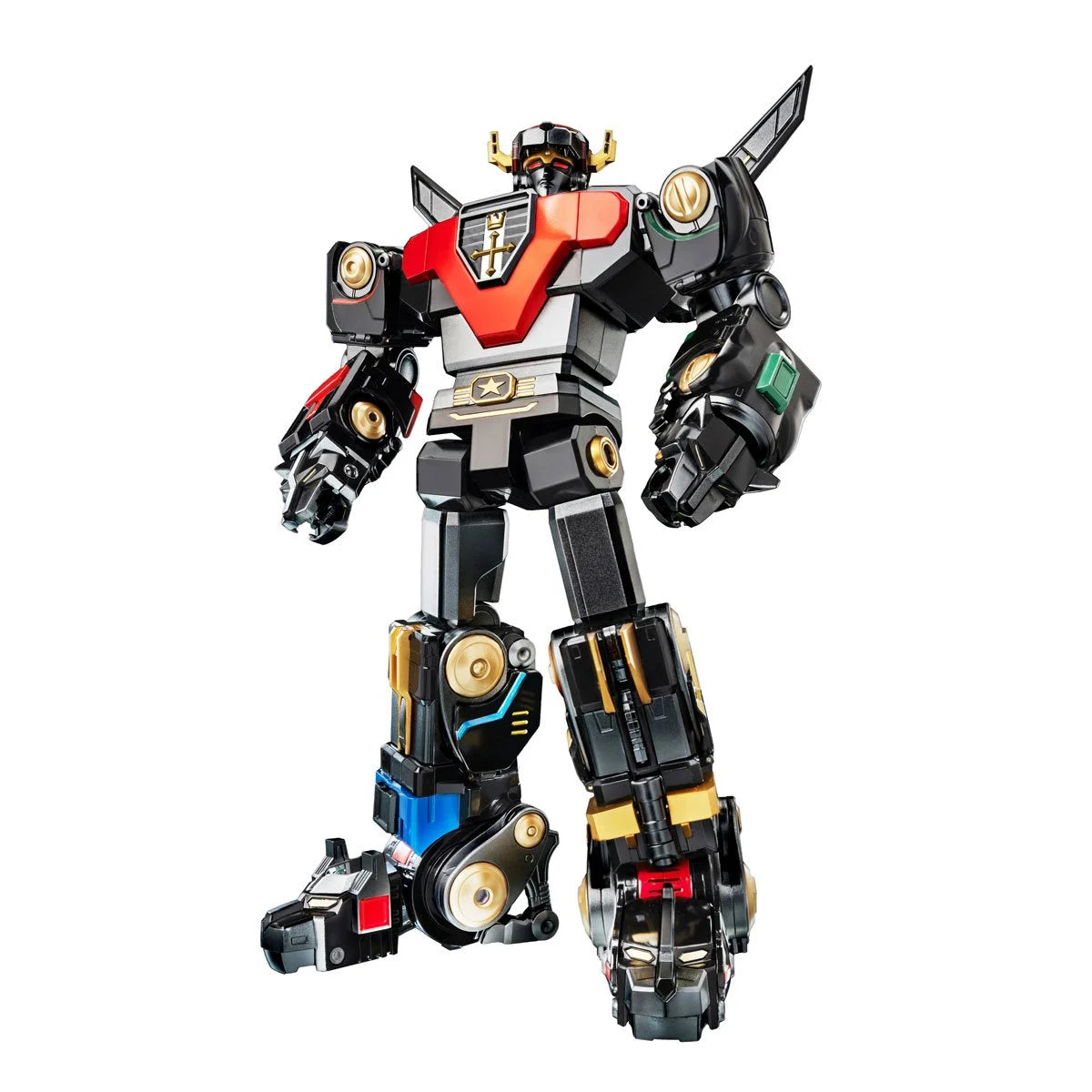 ROBO-DOU Black and Gold Edition Voltron Action Figure - Classic Combinable Mecha