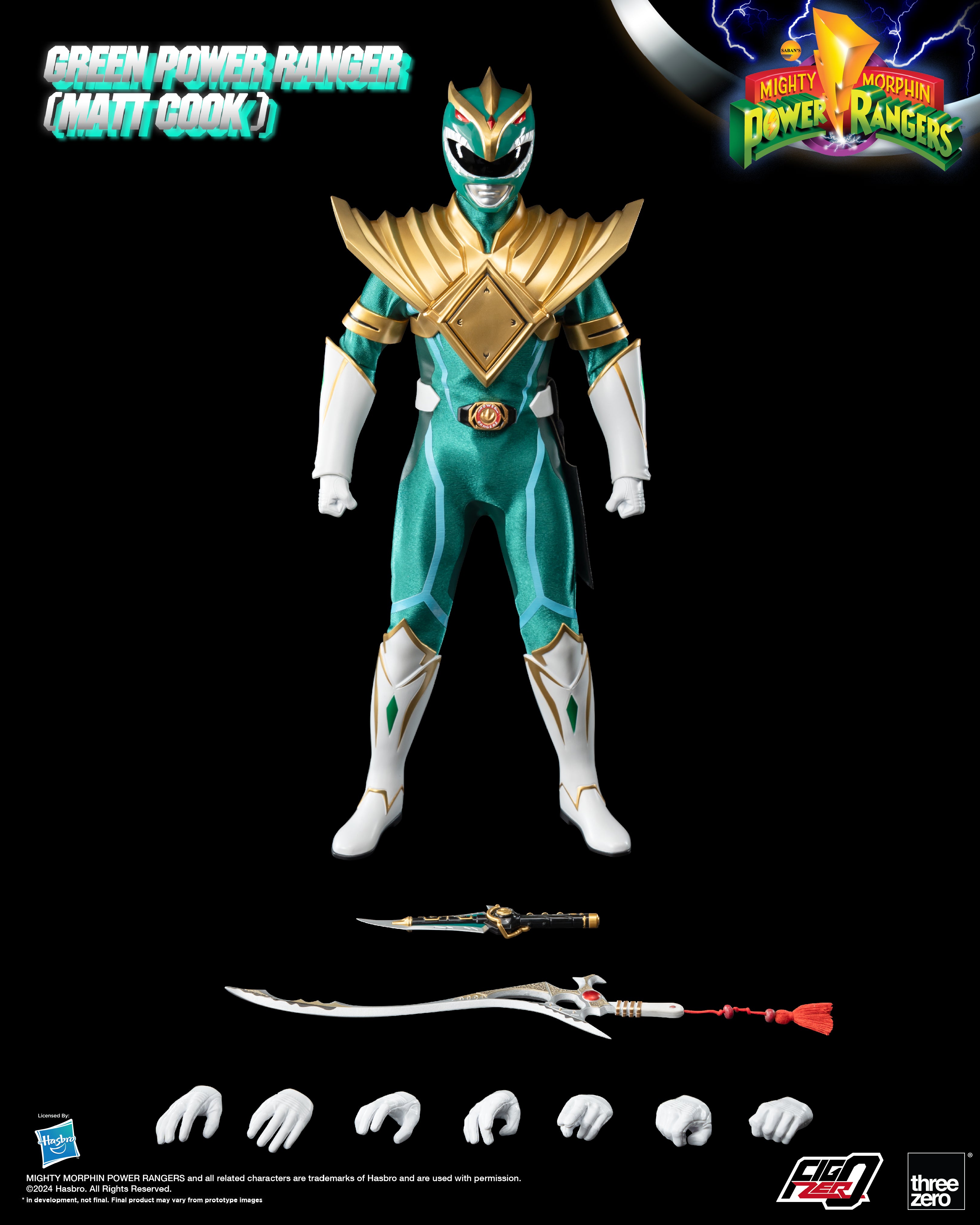 FigZero 1/6 Scale Mighty Morphin Green Ranger Matt Cook Version Toy