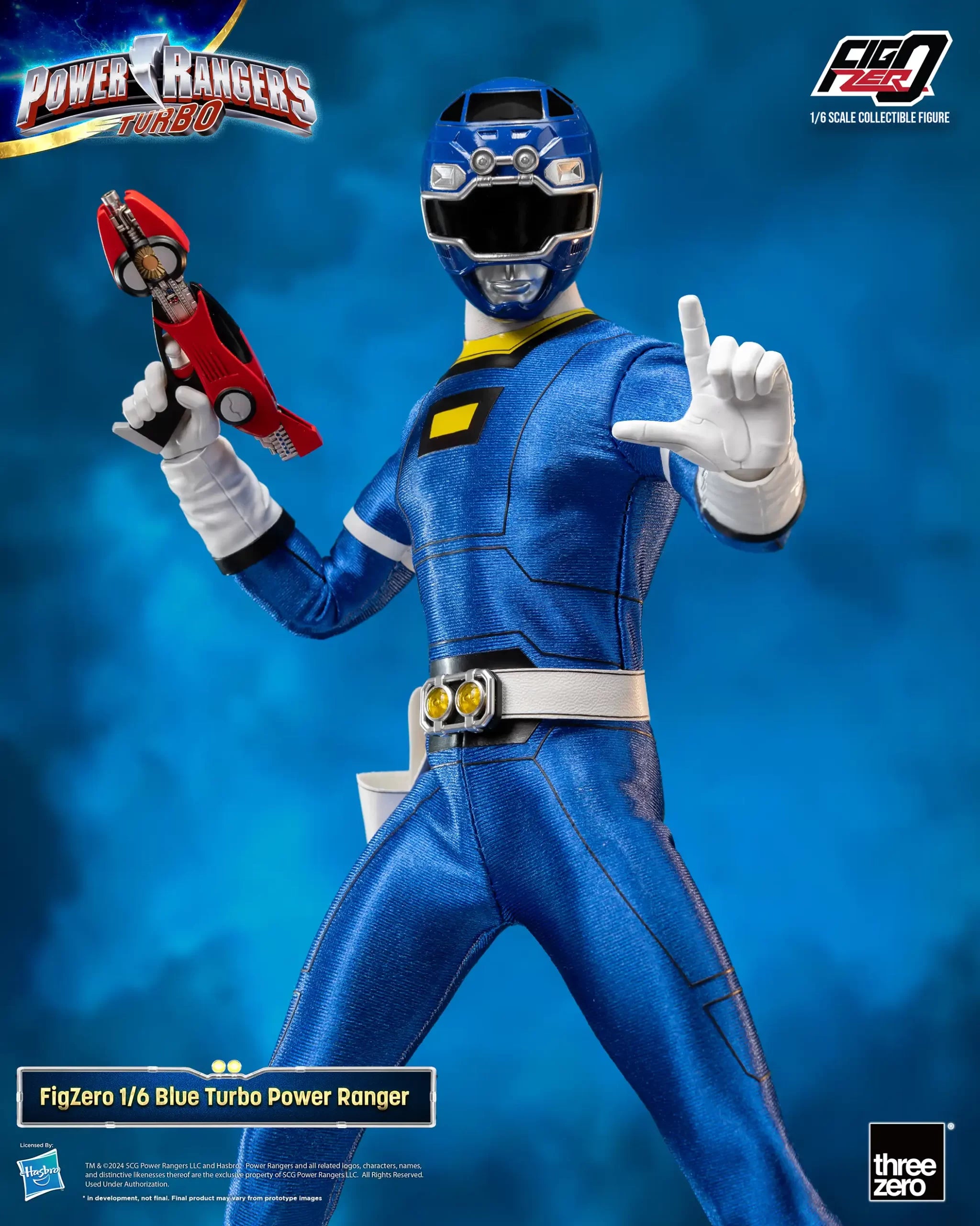 FigZero 1/6 Scale Blue Turbo Ranger - An Authentic Power Rangers Turbo Collectible