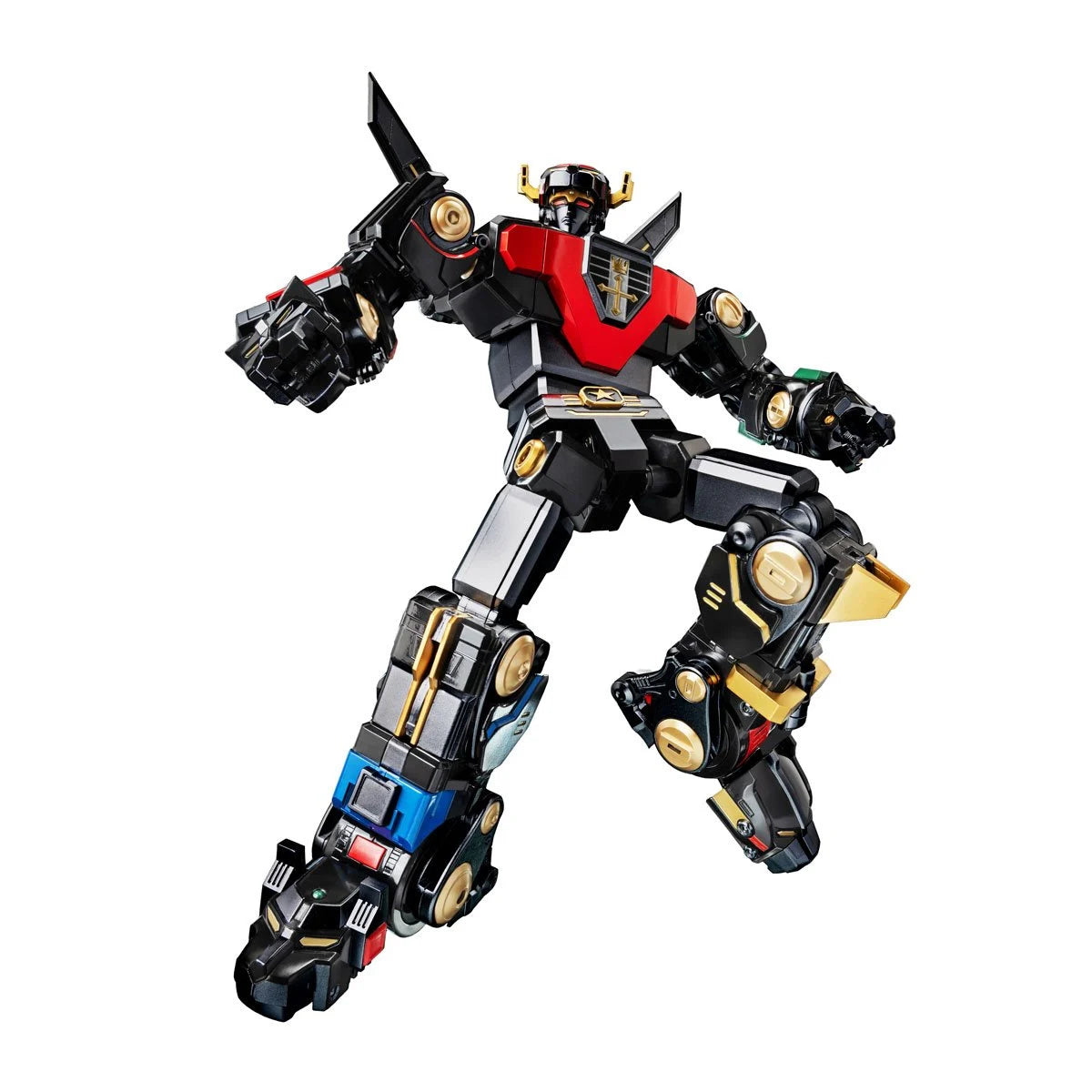ROBO-DOU Black and Gold Edition Voltron Action Figure - Classic Combinable Mecha