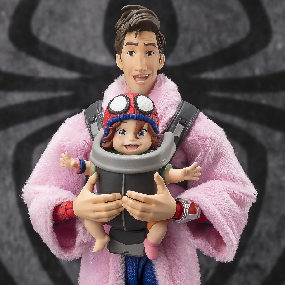 Pre - order SH Figuarts Action Figures of Peter B Parker and Mayday Parker from Spider - Verse Movies