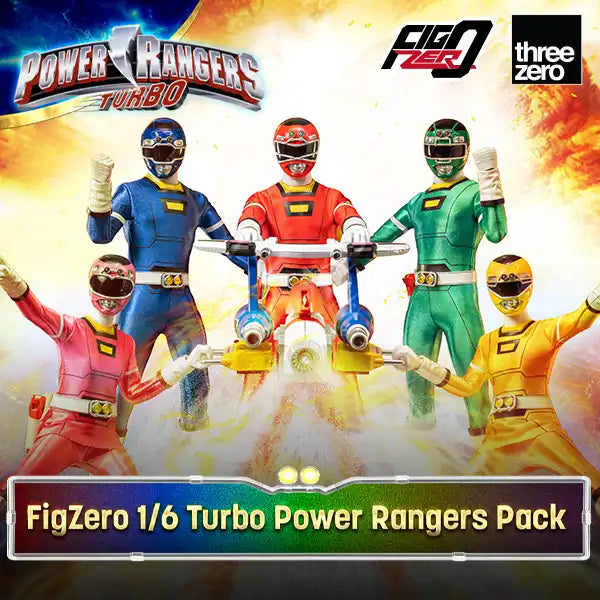 Preorder FigZero 1/6 Scale Power Rangers Turbo Team Figure Pack