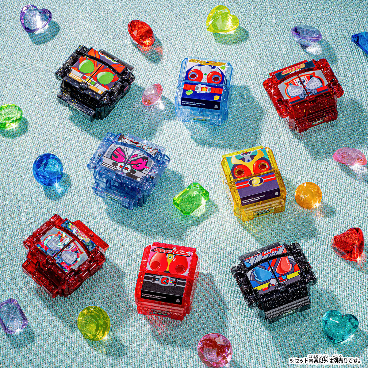 DX Glitter Clear Version Set 01 of Legend Rider Gochizo