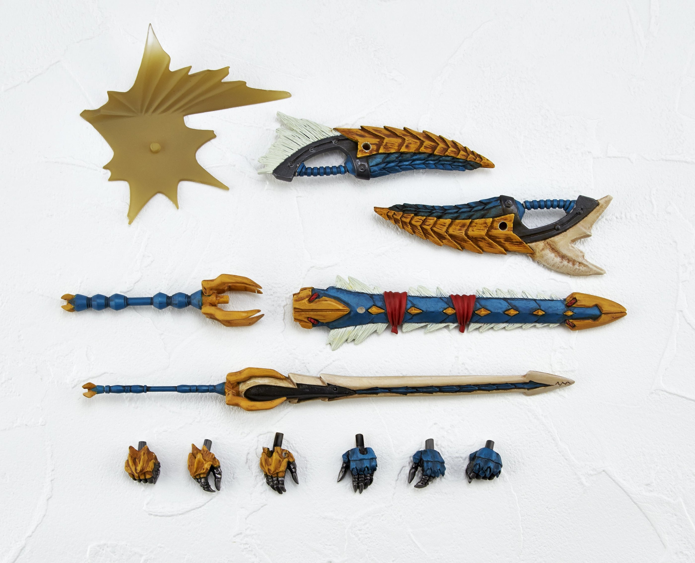 Revoltech Collectible Monster Hunter Male Swordsman Action Figure of Zinogre