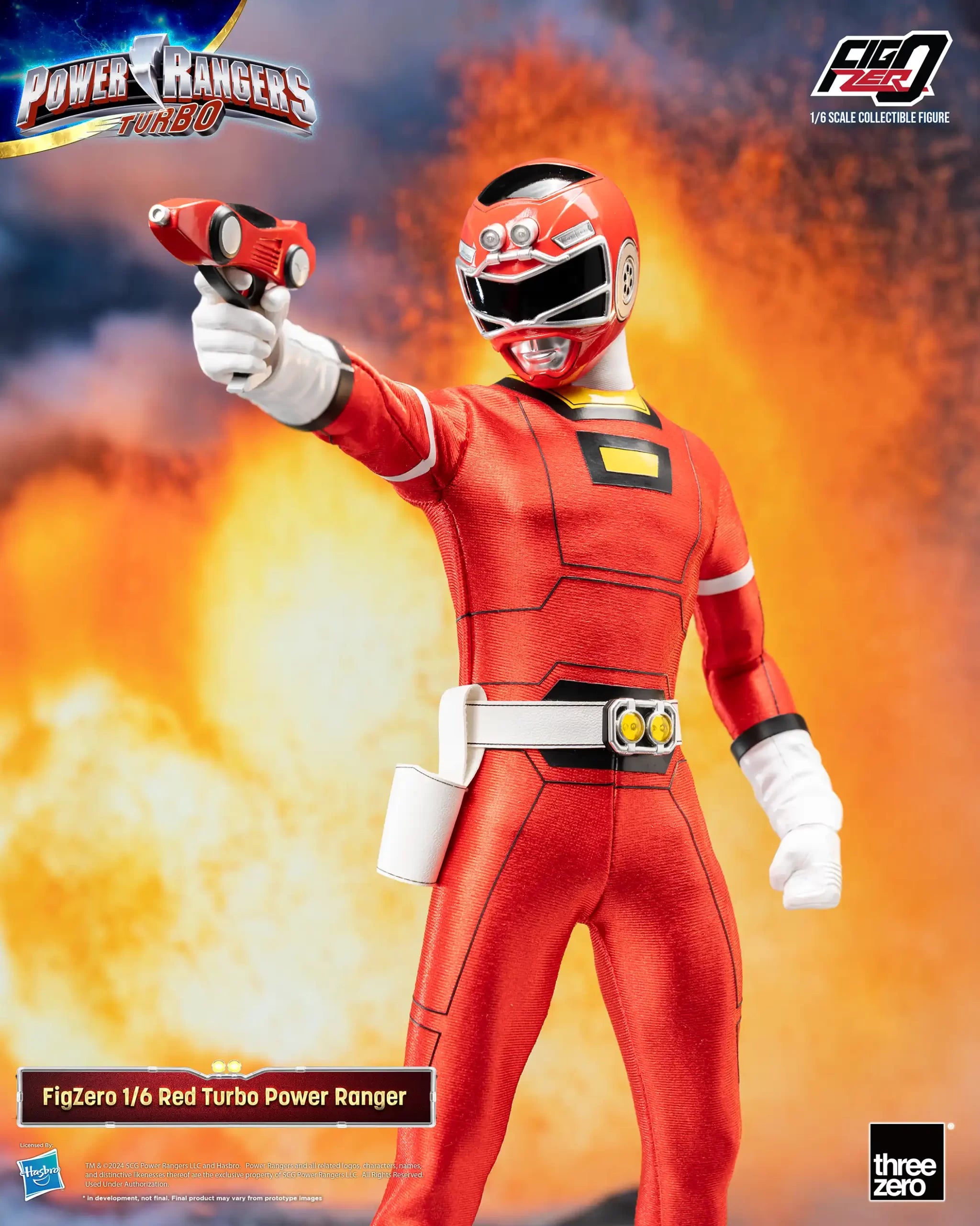 Pre - Order FigZero 1/6 Scale Collectible Figure of Red Turbo Ranger from Power Rangers Turbo
