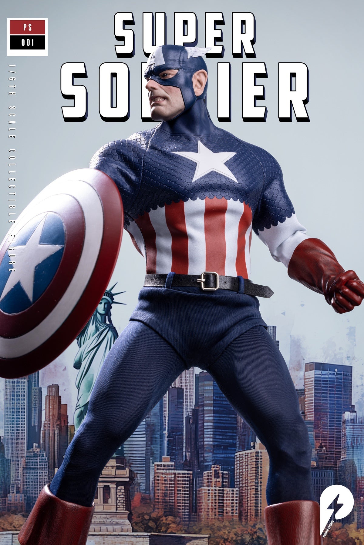 PRE - ORDER: Power Studio PS - 001 1/6 Scale Super Soldier Highly Articulated Action Figure