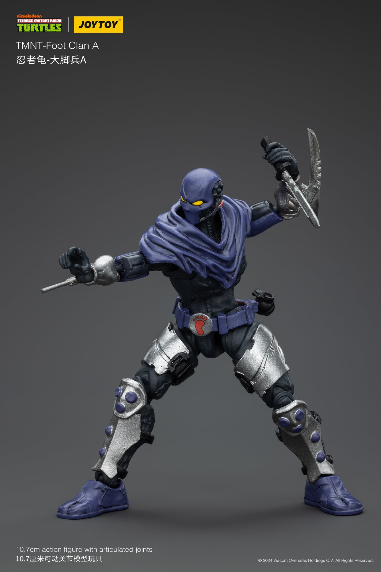 JoyToy 1/18 Scale Action Figure of Teenage Mutant Ninja Turtles Foot Clan Soldier A