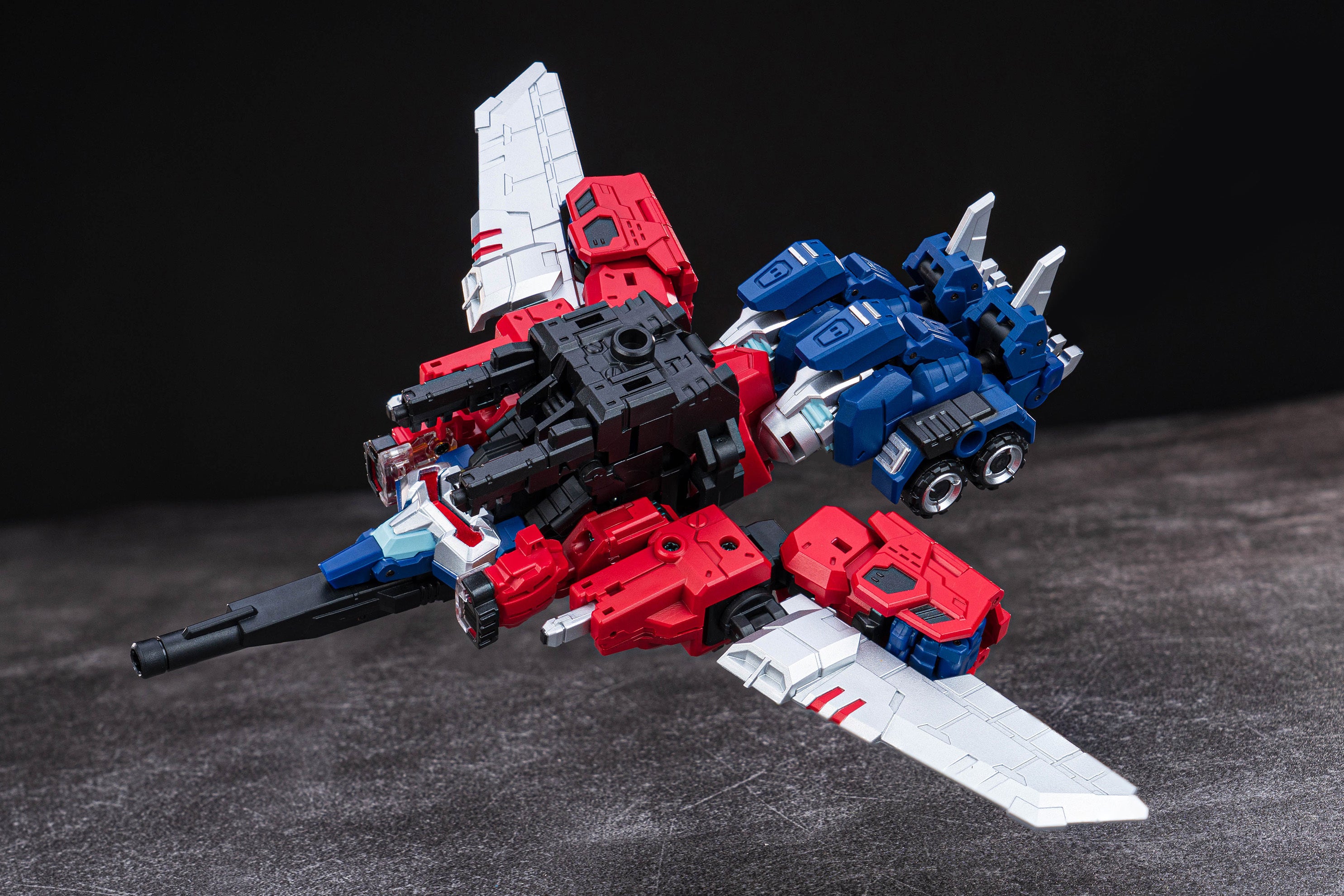 IronFactory IF EX - 43R Primal Commander Scarlet Transforming Robot Toy with Multiple Forms