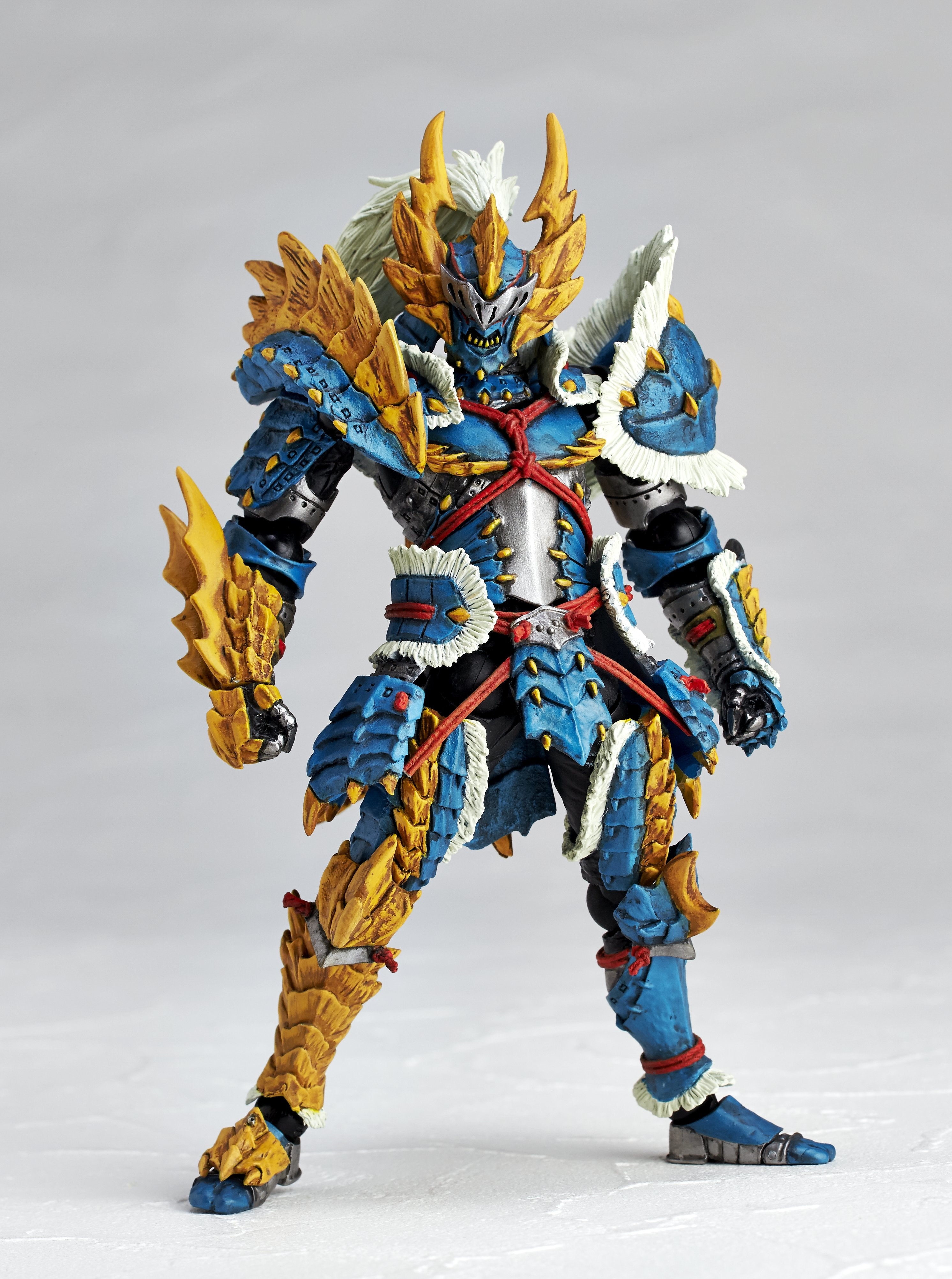 Revoltech Collectible Monster Hunter Male Swordsman Action Figure of Zinogre