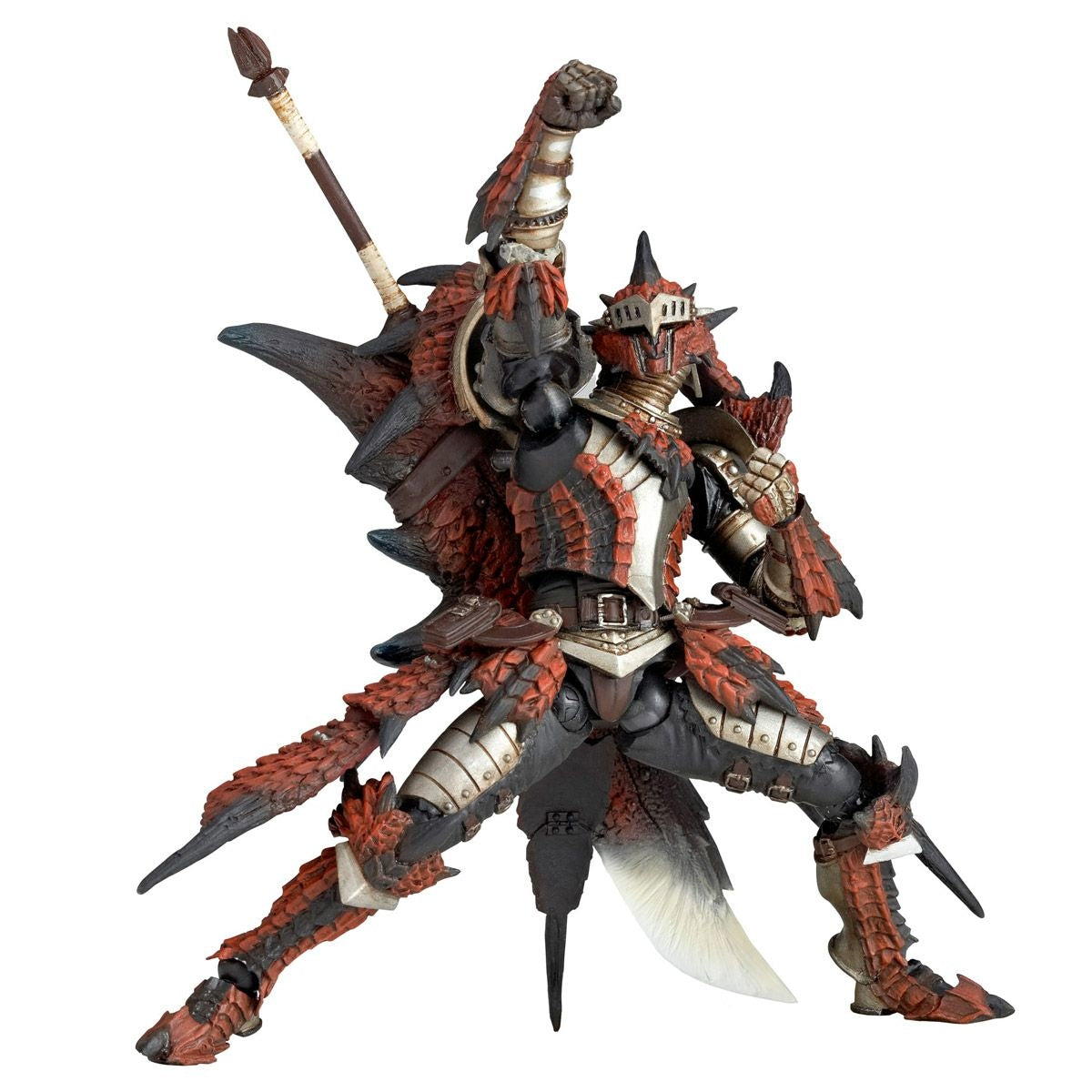 Revoltech Monster Hunter Male Swordsman with Impressive Flame Sword Rathalos
