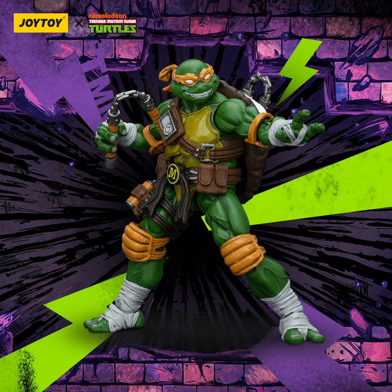 [PREORDER] 1/18 Scale JoyToy Teenage Mutant Ninja Turtles Michelangelo Action Figure