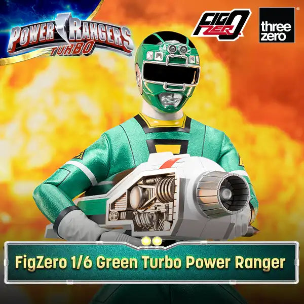 FigZero 1/6 Scale Collectible Action Figure - Green Turbo Ranger from Power Rangers Turbo