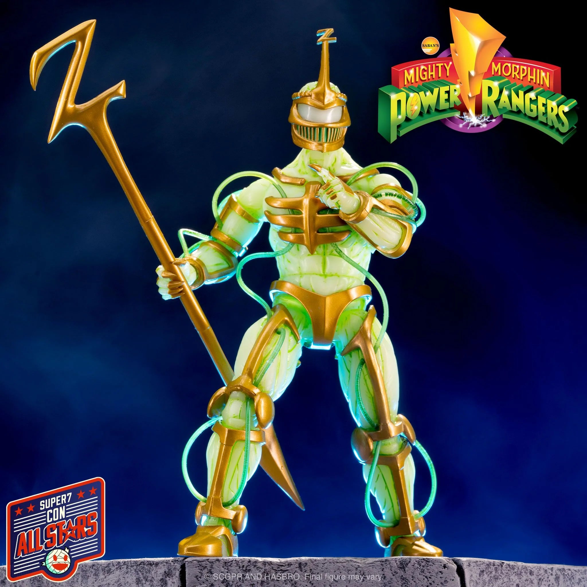 ULTIMATES! Mighty Morphin Power Rangers Imperial Gold Glow Lord Zedd Figure
