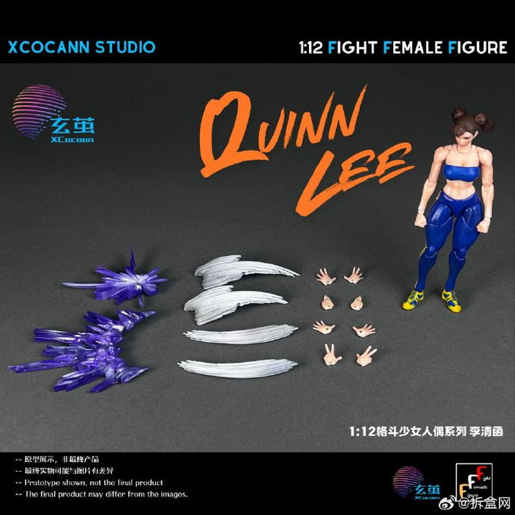 Pre - order: 1/12 Scale Fight Female Action Figure Quinn Lee with MountainMoon Accessory Kit