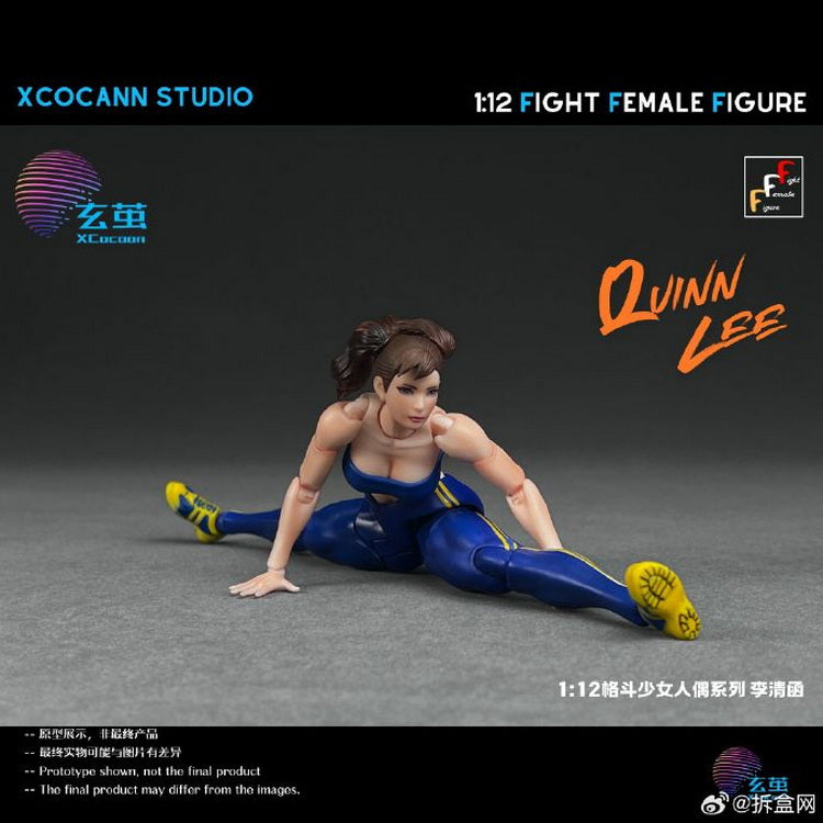 Pre - order: 1/12 Scale Fight Female Action Figure Quinn Lee with MountainMoon Accessory Kit