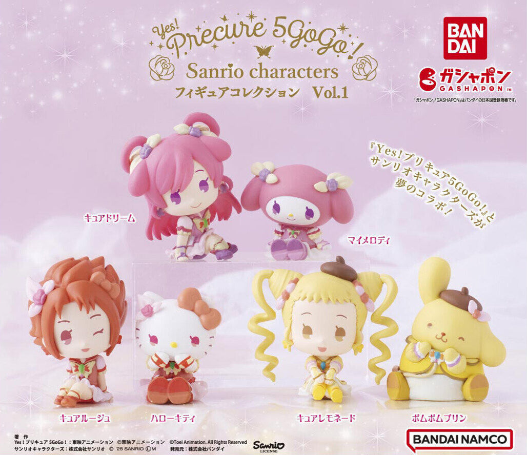 Yes! Precure 5GoGo x Sanrio First Volume Figure Collection with 6 Figures
