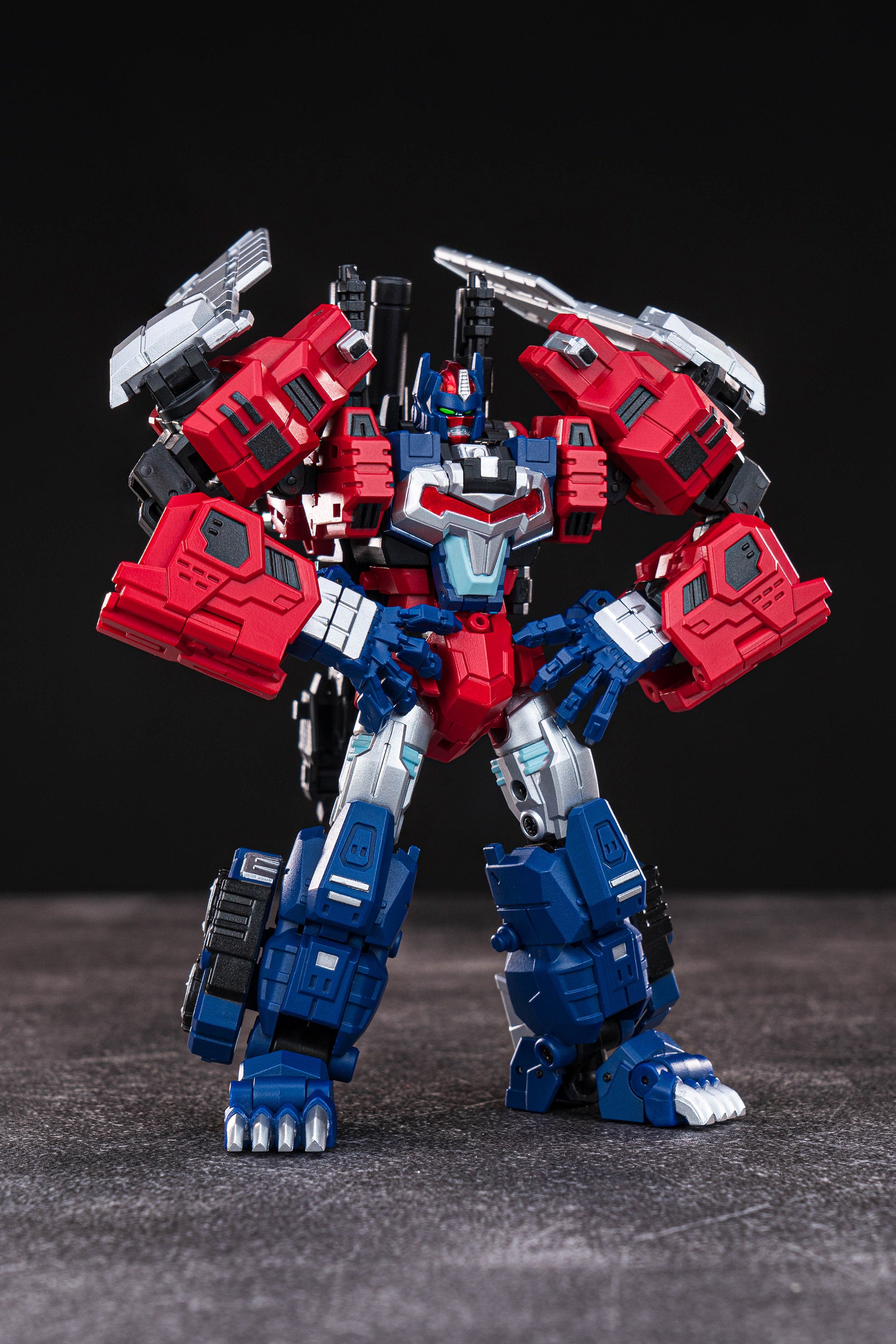 IronFactory IF EX - 43R Primal Commander Scarlet Transforming Robot Toy with Multiple Forms
