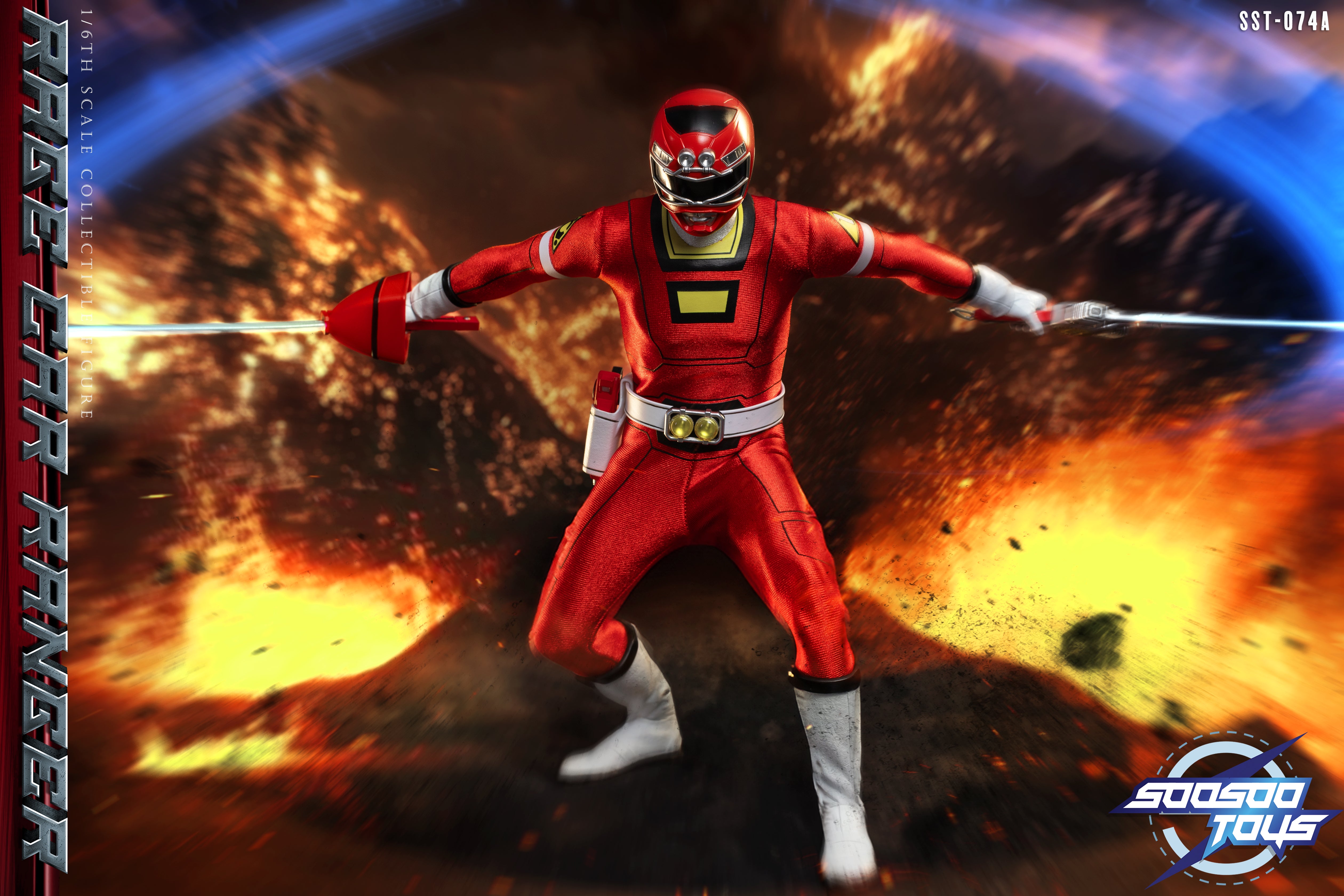 Pre - Order: 1/6 Scale Action Figure of SST - 074A Rage Car Ranger