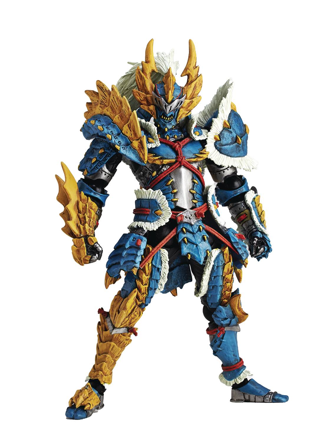 Revoltech Collectible Monster Hunter Male Swordsman Action Figure of Zinogre