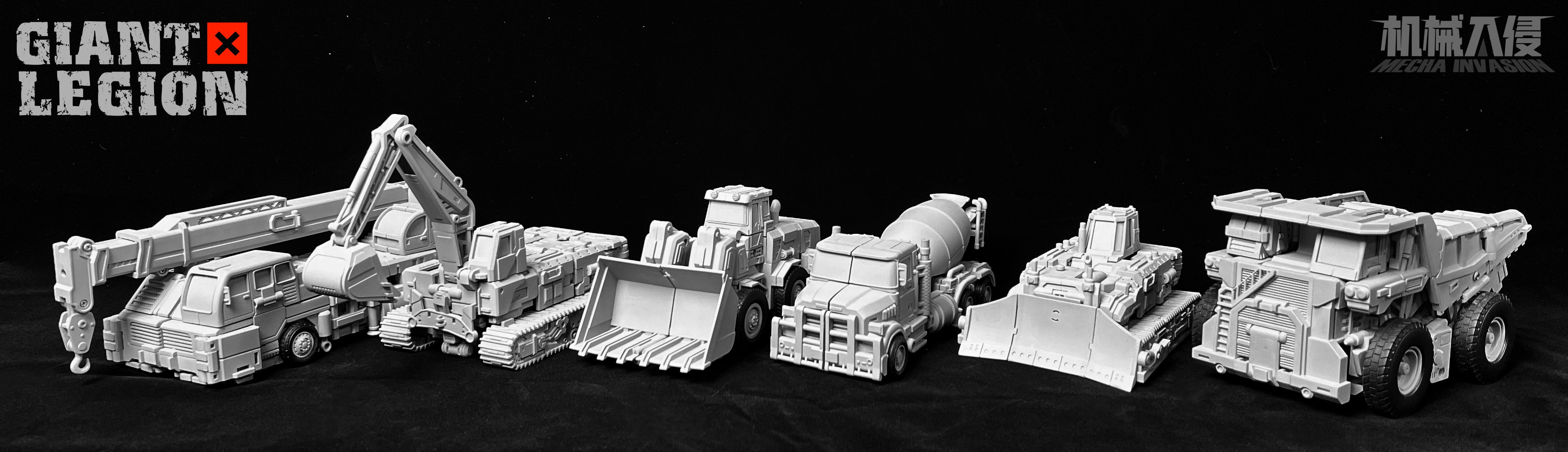High - quality Mecha Invasion GLA - 01 Complete Set of Giant Legion Robots